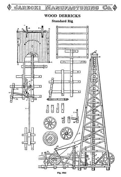 400x587 walking beam - Oil Derrick Drawing