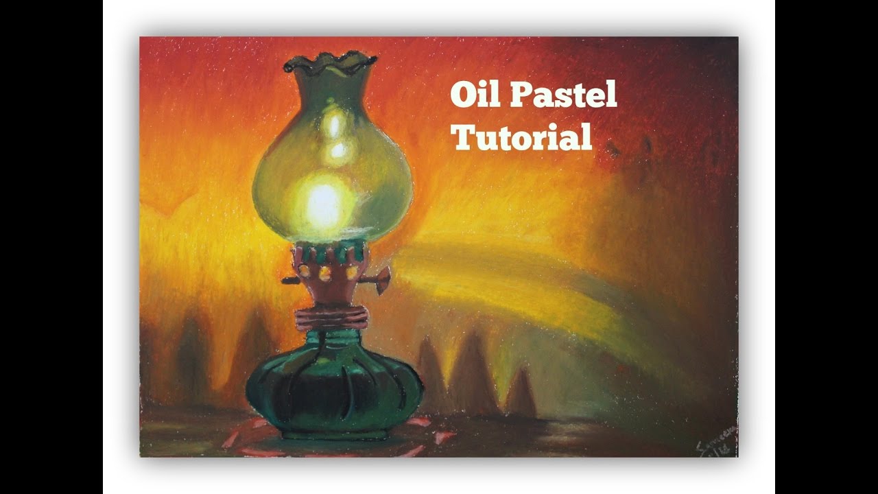 1280x720 beginners' oil pastel tutorial how to draw an oil lamp - Oil Lamp Drawing