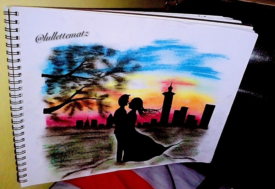 960x660 oil pastel romantic sunset painting learn to draw with me - Oil Pastel Drawing