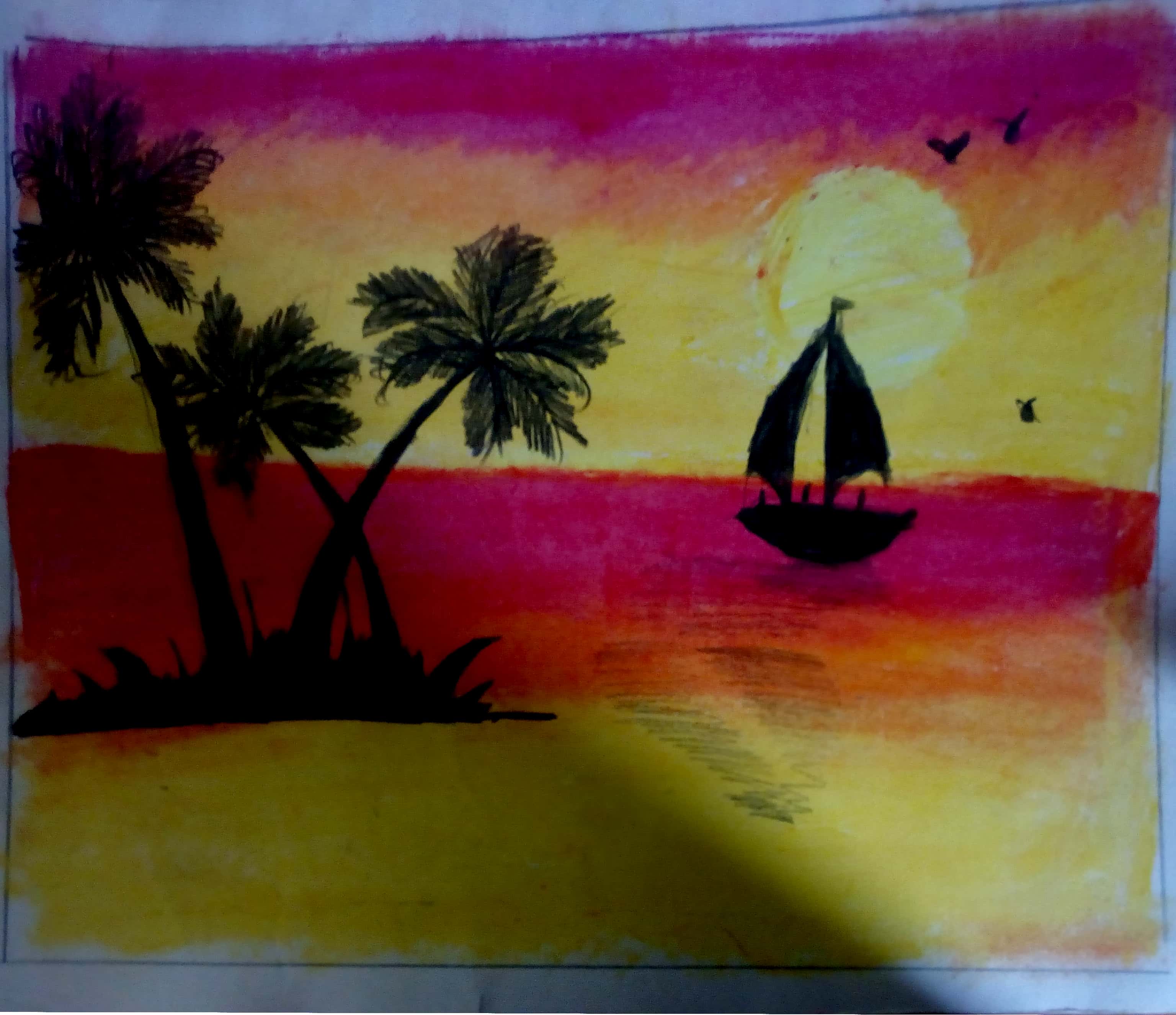 3072x2652 oil pastel drawings - Oil Pastel Drawing