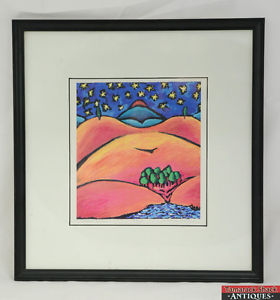 280x300 colorful original marcia mcdade mcmann oil pastel drawing - Oil Pastel Drawing