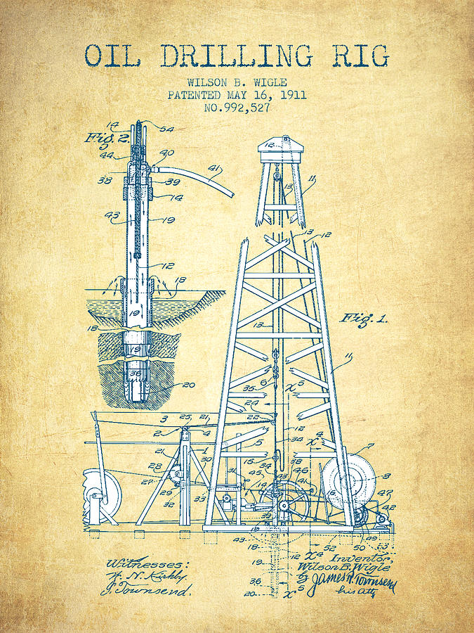 675x900 oil drilling rig patent - Oil Rig Drawing