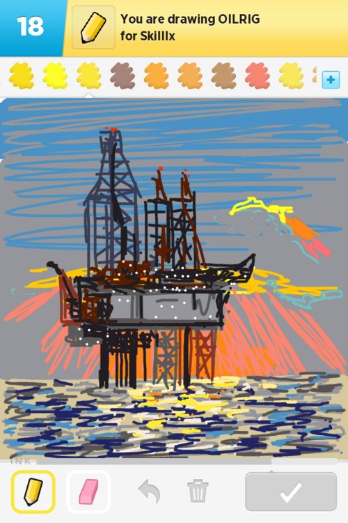 500x750 oilrig drawings - Oil Rig Drawing
