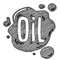 200x200 oil spill lettering drawing stock vectors - Oil Spill Drawing