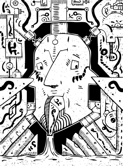 482x650 surreal oil spill illustration sotuland store - Oil Spill Drawing