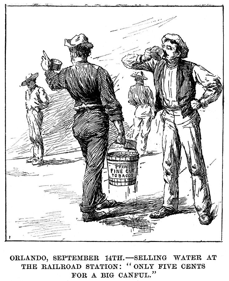 736x900 oklahoma land rush, drawing - Oklahoma Drawing