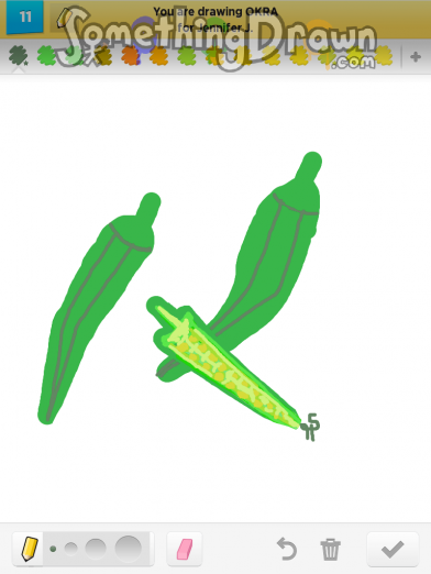 392x522  - Okra Drawing