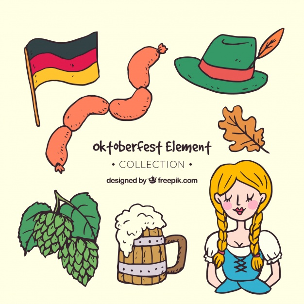 626x626 traditional drawing of oktoberfest vector free download - Oktoberfest Drawing