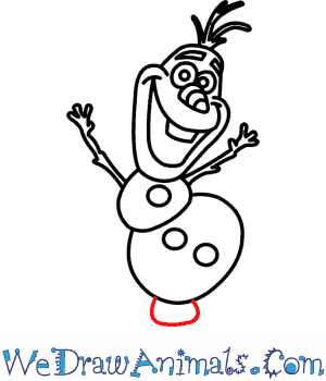 300x350 how to draw olaf from frozen - Olaf Cartoon Drawing