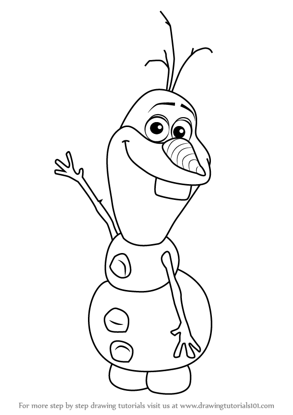 Olaf Cartoon Drawing at PaintingValley.com | Explore collection of Olaf ...