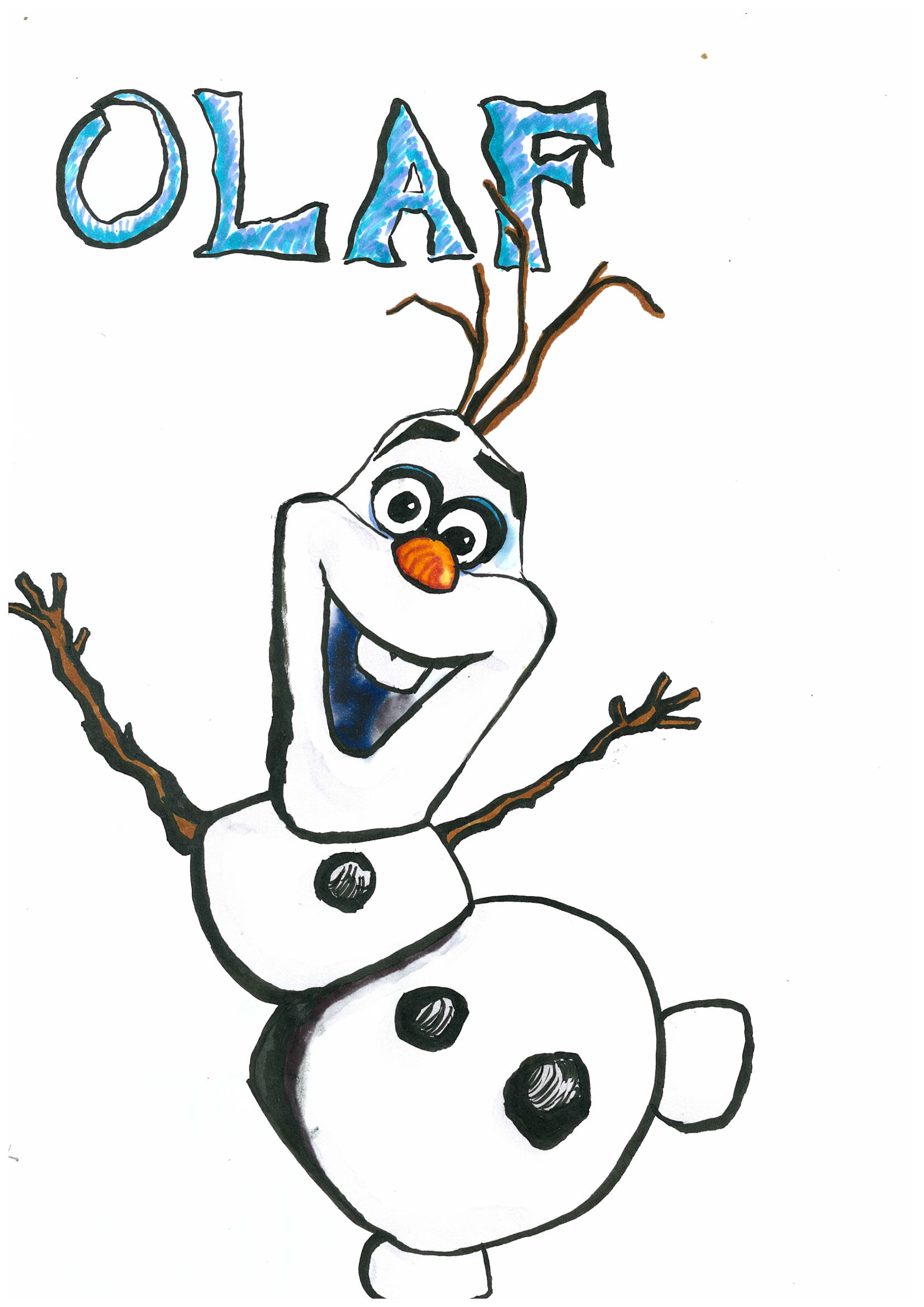 olaf cartoon character