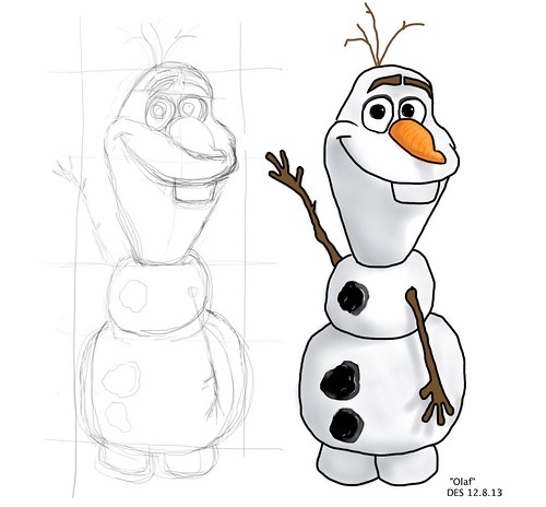 500x464 olaf drawing - Olaf Drawing