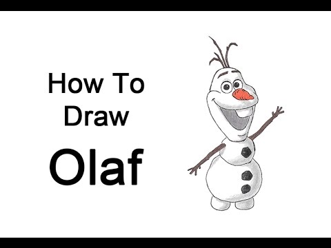 480x360 How To Draw Olaf From Frozen - Olaf Drawing Tutorial