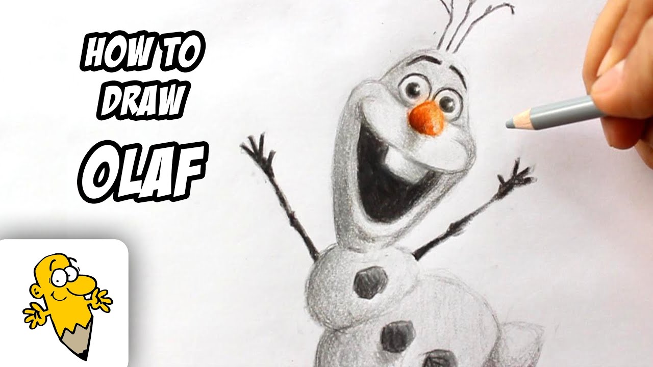 1280x720 How To Draw Olaf - Olaf Drawing Tutorial