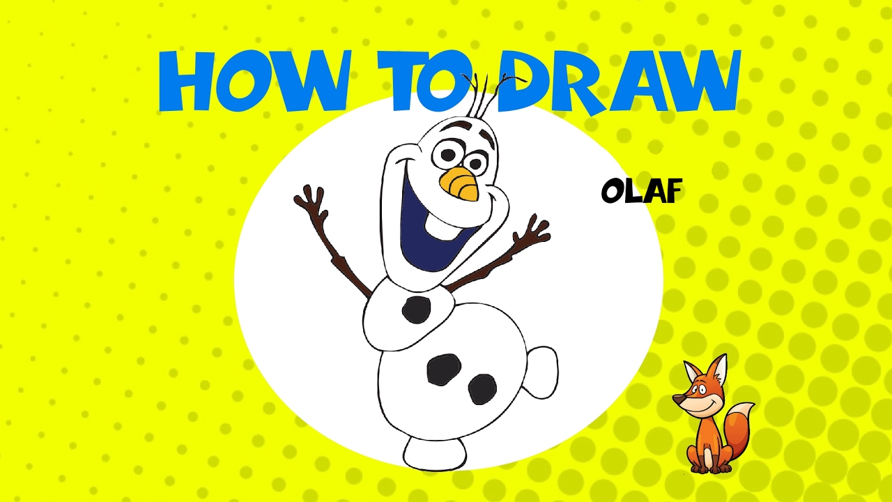 1280x720 How To Draw Olaf From Frozen Step - Olaf Drawing Tutorial
