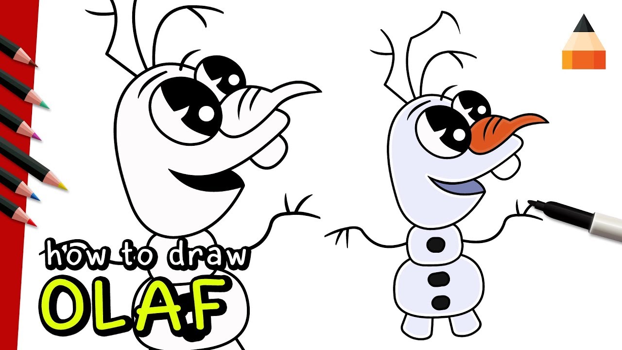 1280x720 How To Draw Olaf - Olaf Frozen Drawing