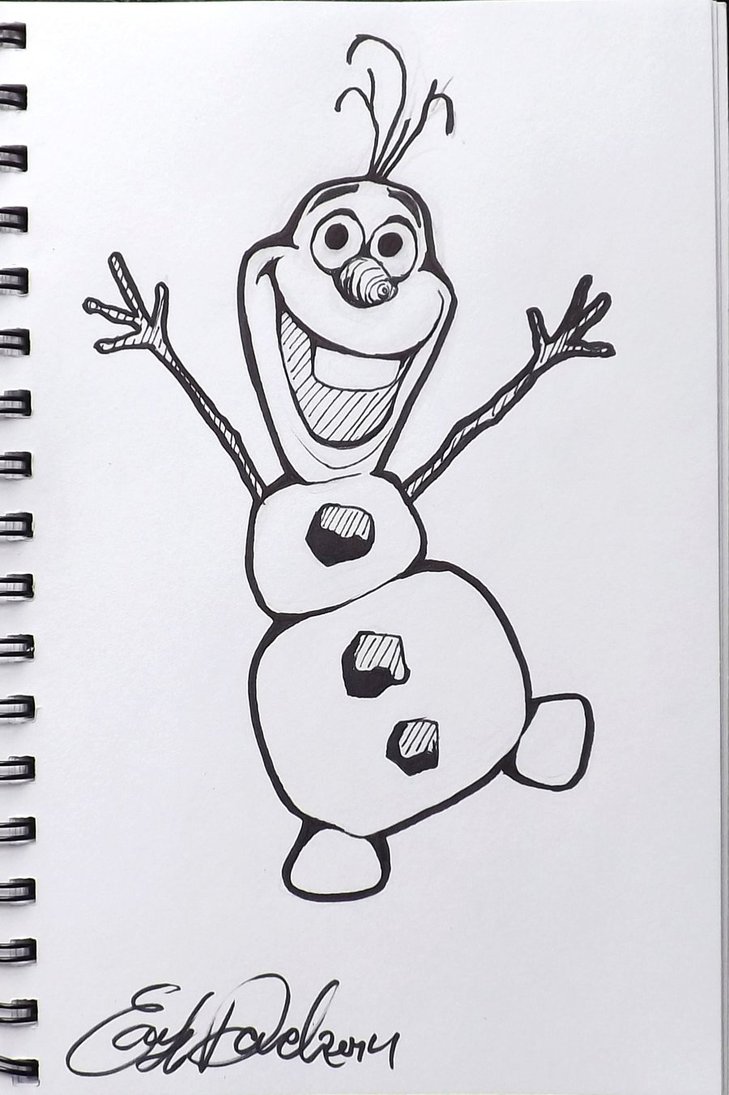 Olaf Frozen Drawing at PaintingValley.com | Explore collection of Olaf ...