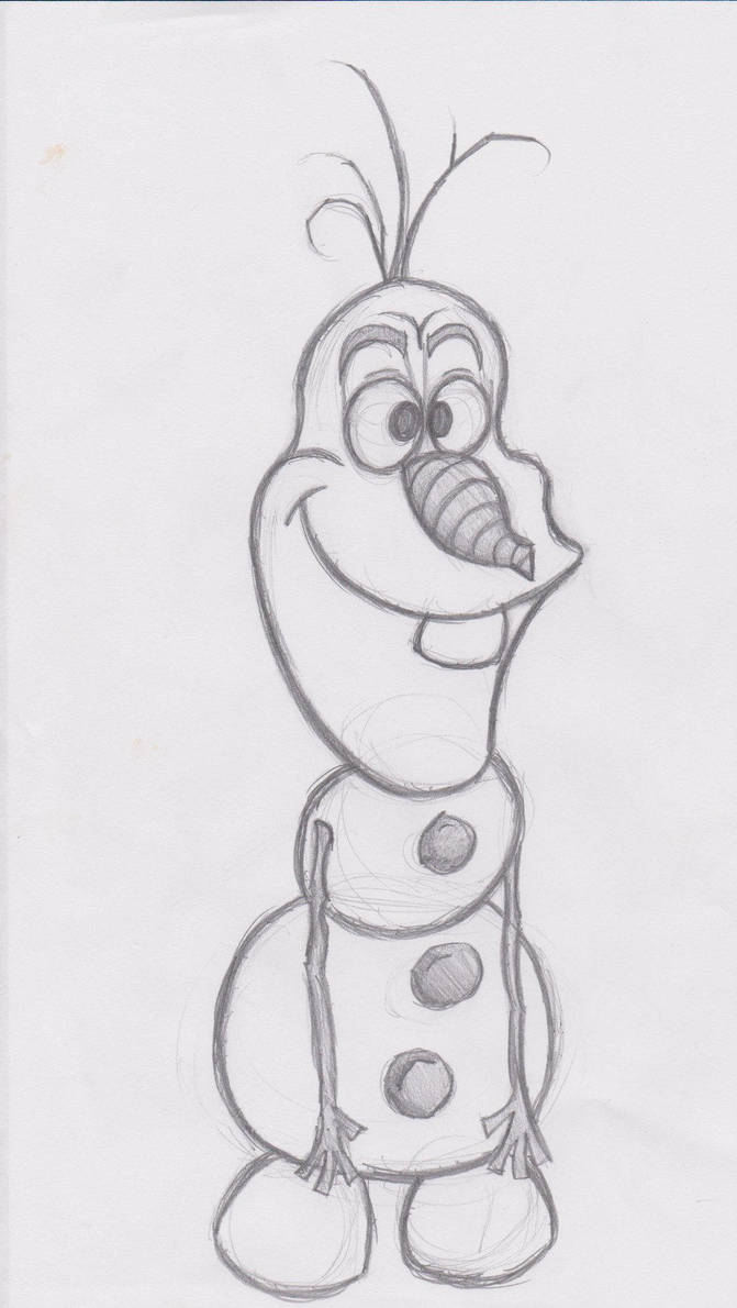 671x1190 Olaf - Olaf Frozen Drawing