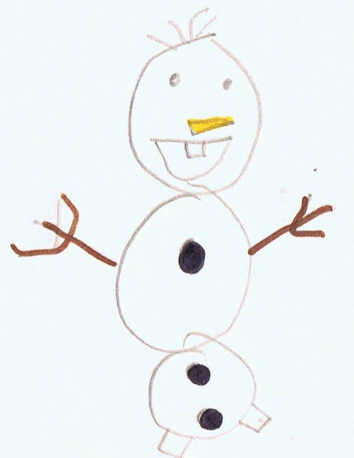 697x901 Olaf - Olaf Frozen Drawing