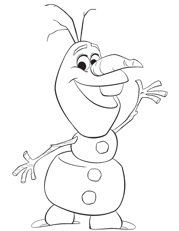 700x902 olaf frozen coloring pages of face olaf from frozen drawing - Olaf Frozen Drawing