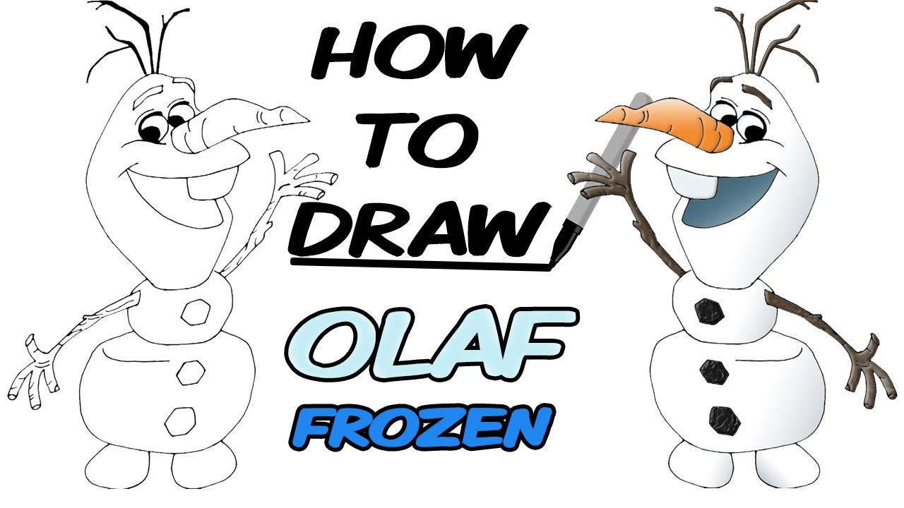 1280x720 cartoon olaf drawing how to draw olaf - Olaf Frozen Drawing