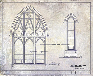 300x246 vintage architectural drawings posters fine art america - Old Architectural Drawings