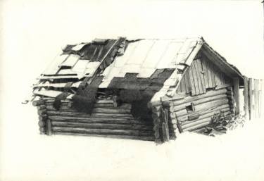 375x257 old barn drawing - Old Barn Drawings