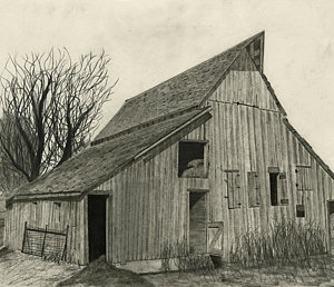 300x258 Old Barns Drawings Fine Art America - Old Barn Drawings