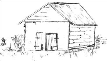 369x213 characteristic old barn drawing - Old Barn Drawings