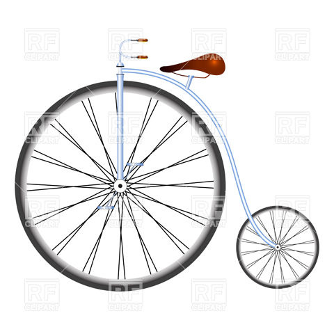 480x480 Penny Farthing - Old Bicycle Drawing