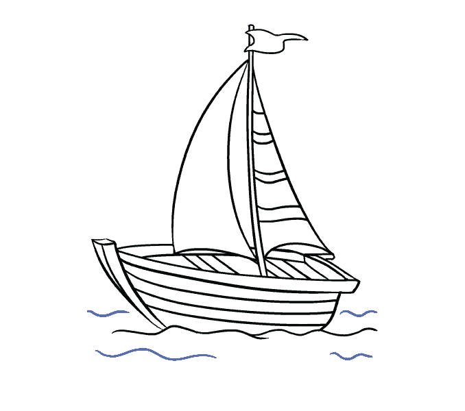 678x600 how to draw a boat in a few easy steps easy drawing guides - Old Boat Drawing