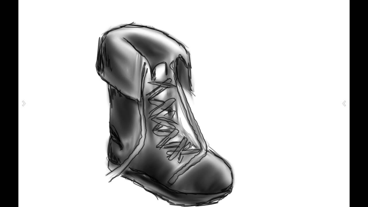 1280x720 Old Boot Drawing Challenge - Old Boot Drawing