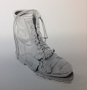 290x300 Old Boot Drawings Fine Art America - Old Boot Drawing