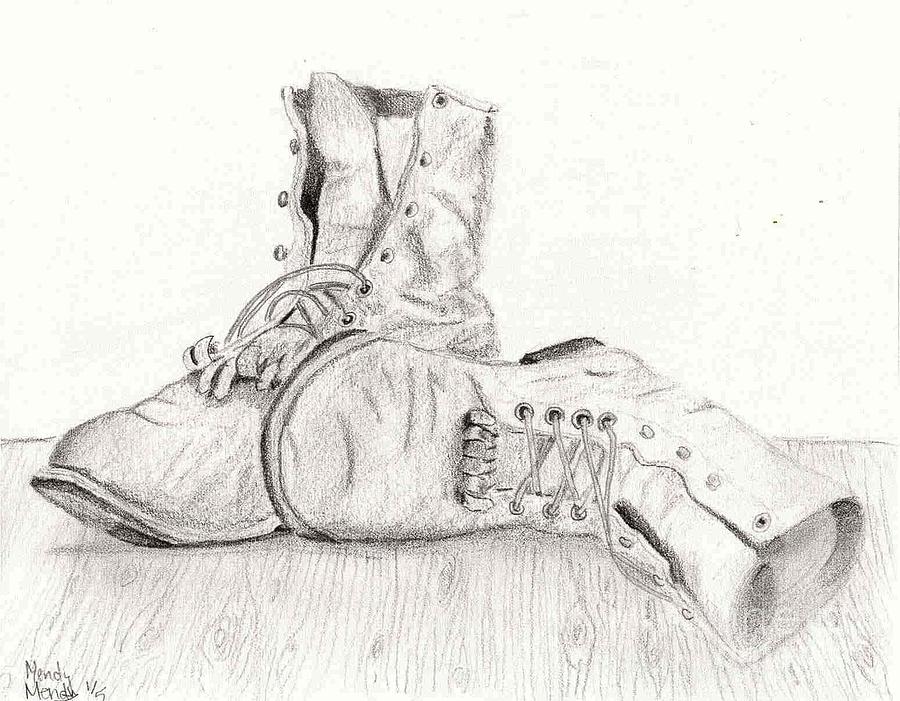 900x701 Work Boots Drawing - Old Boot Drawing