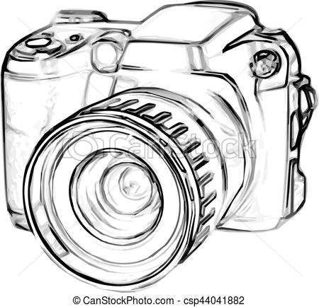 450x434 drawing digital camera drawing old digital photo camera simple - Old Camera Drawing