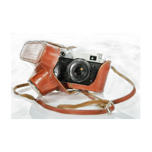 300x300 Old Camera A Collage From Drawing And The Photo Photograph - Old Camera Drawing