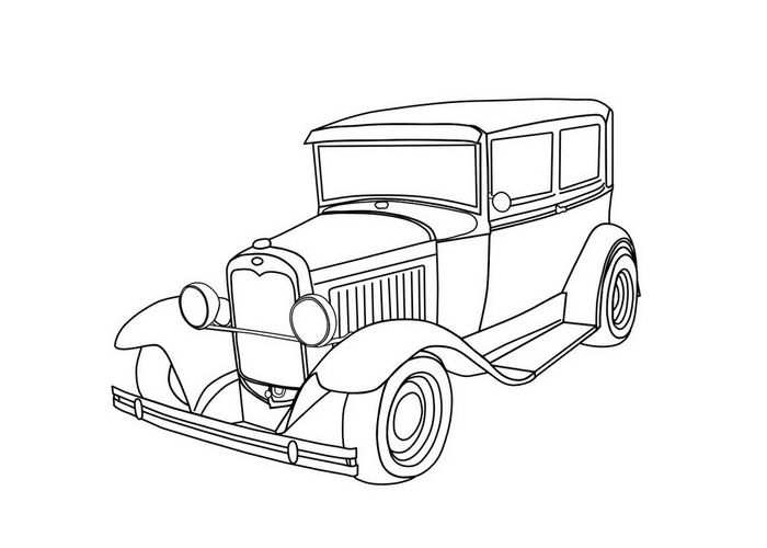 700x500 How To Draw An Old Truck Old Car Drawings Old Cars To Draw - Old Car Drawing
