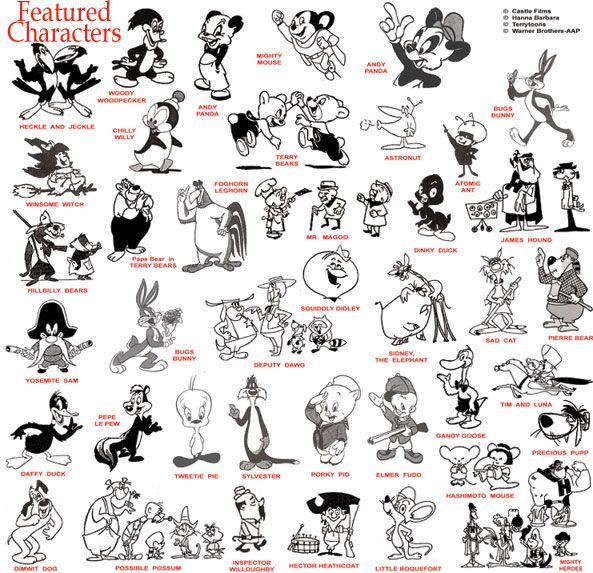 593x573 Cartoons Characters Pictures Entertainent Old Cartoon - Old Cartoon Drawings
