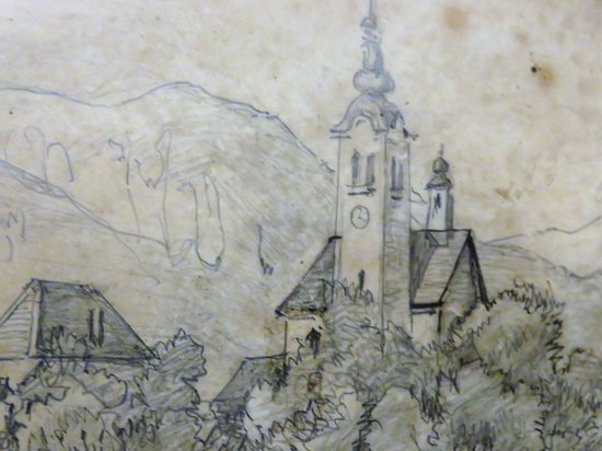 550x412 Old Drawing Of The Church - Old Church Drawing