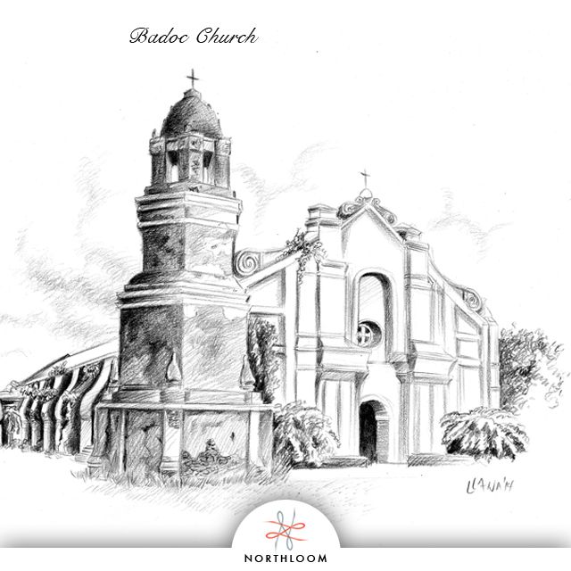 640x640 drawing of northloom's founder of his hometown church in badoc - Old Church Drawing