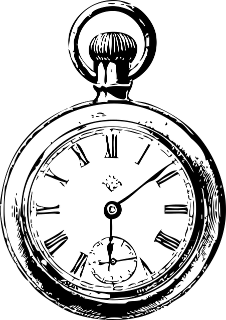 451x640  - Old Clock Drawing