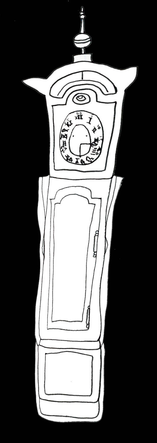 533x1499 old clock drawing - Old Clock Drawing