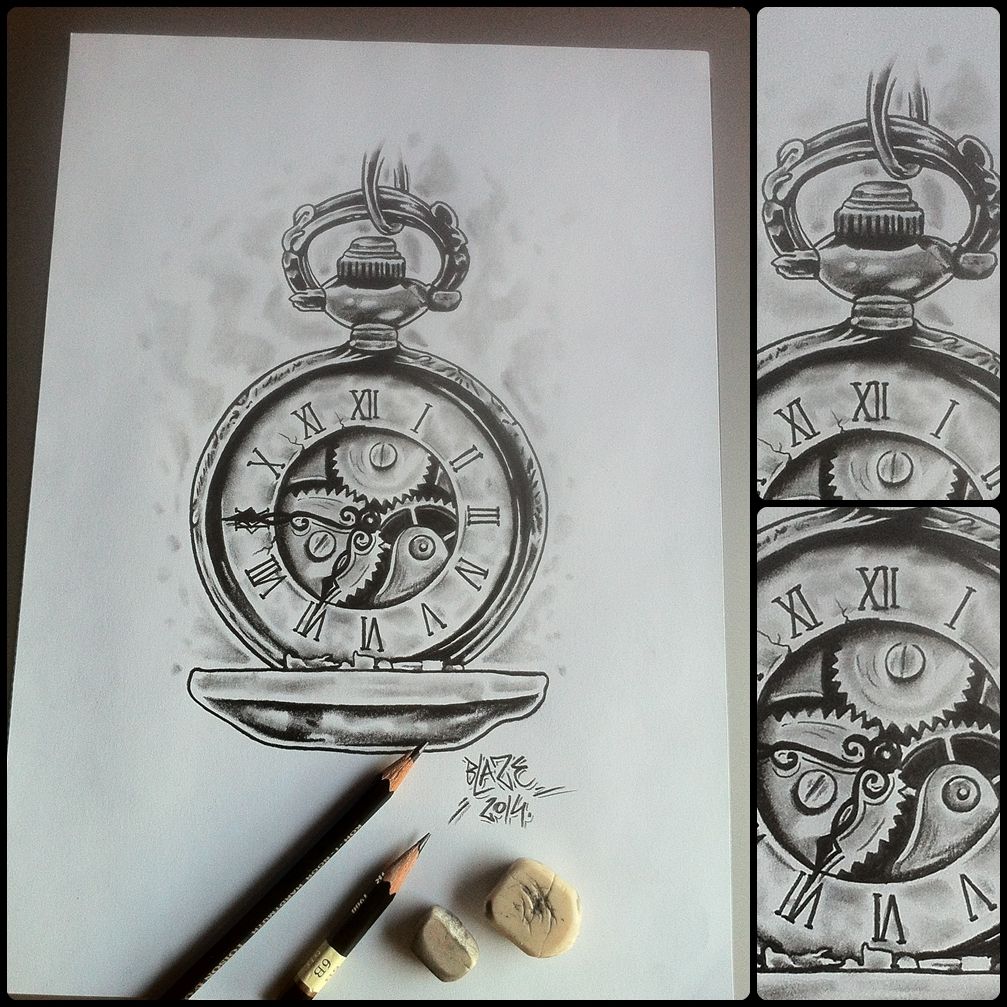1007x1007 old clock with mechanic pencil drawing - Old Clock Drawing