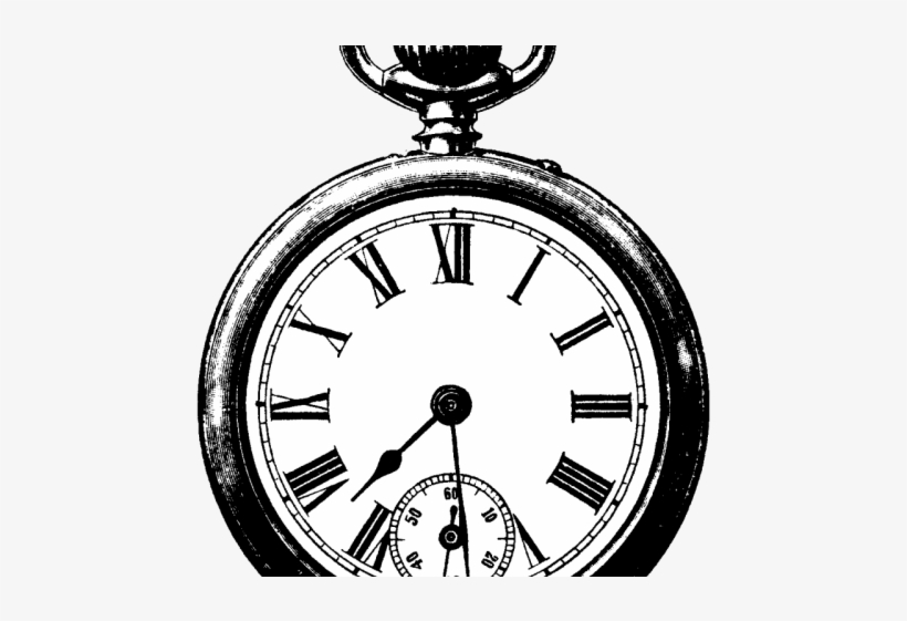 820x561 Watch Clipart Vector Png - Old Clock Drawing