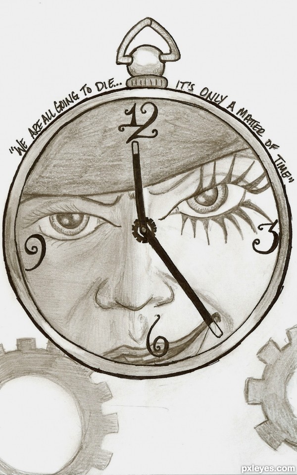 600x959 analog clocks drawing contest - Old Clock Drawing