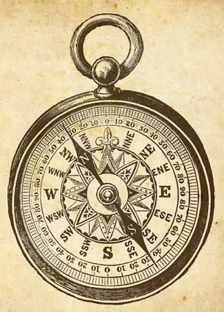 325x452 antique compass drawing - Old Compass Drawing