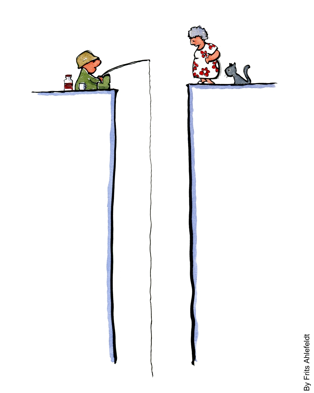 1000x1250 Old Couple Drawing The Hiking Artist Project - Old Couple Drawing