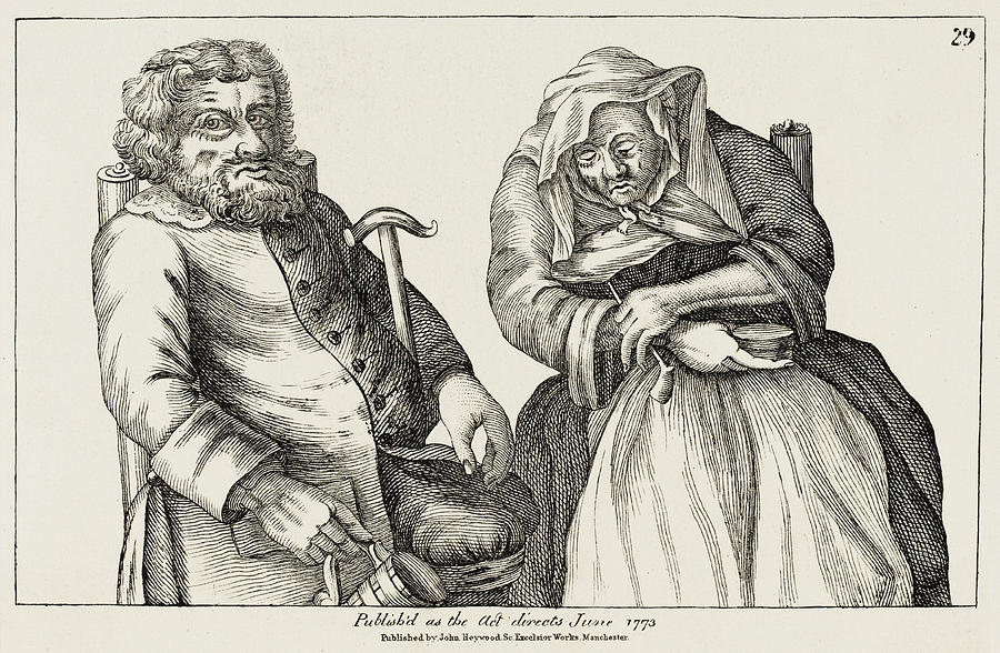 900x588 an old couple with nothing much drawing - Old Couple Drawing