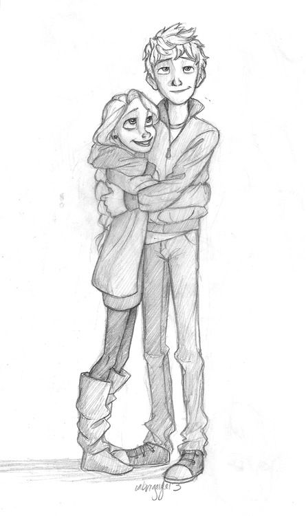 445x750 my mom always says that my seven year old brother is actually - Old Couple Drawing