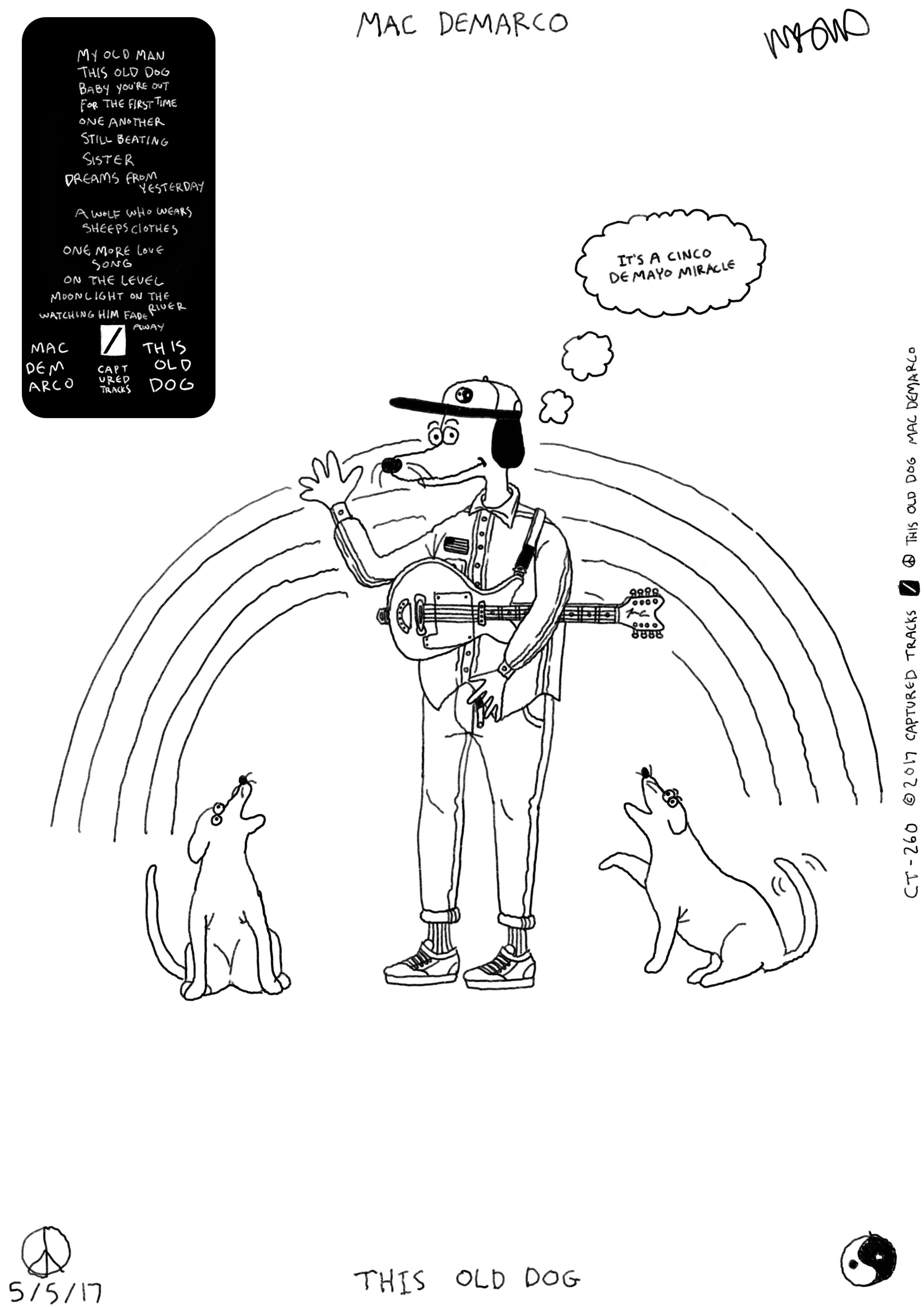 2480x3508 This Old Dog Poster I Made Macdemarco - Old Dog Drawing